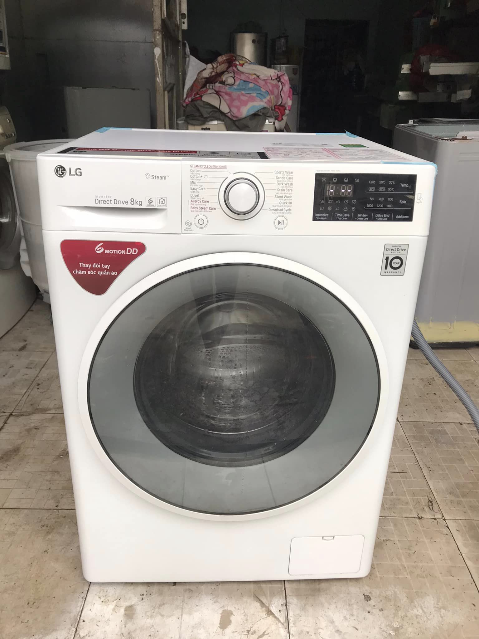Máy giặt cửa ngang (LG) Mới và đẹp (8kg) model: FC1408s4w2