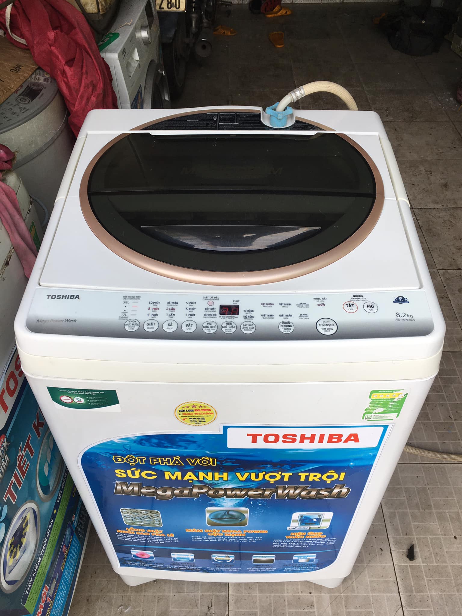 Máy giặt Toshiba (8.2kg) nguyên zin, không sửa chữa